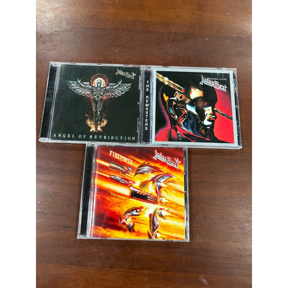 Judas Priest CD Lot 3 Firepower Angel of Retribution Stained Class Remaster